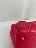 Sac à main Lady Dior Soft cuir rose - Photo 10