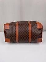 Sac de voyage Céline Boston 45 en toile macadam marron - Photo 5