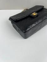 Sac Chanel Vintage en cuir noir square - Photo 6