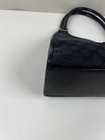 Sac porté épaule Gucci Jackie toile GG noire vintage - Photo 7