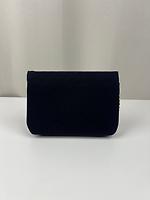 Sac épaule Chanel en tissu vintage bleu nuit - Photo 4