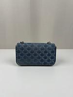 Sac porté épaule Céline Claude triomphe en jean bleu - Photo 4
