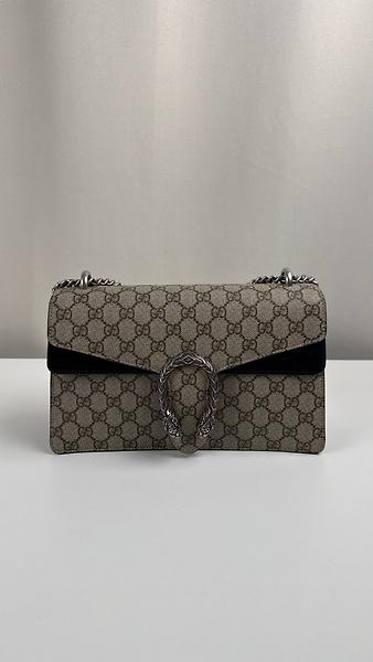 Sac porté épaule Gucci Dionysus en toile GG noire