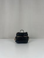 Sac bandoulière Dior mini vanity cuir noir - Photo 1