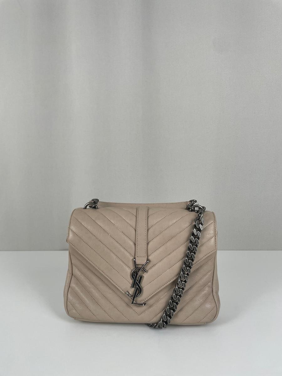 Sac Saint Laurent Collège small cuir beige