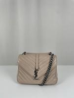 Sac Saint Laurent Collège small cuir beige - Photo 1
