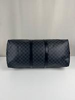 Sac de voyage Louis Vuitton Keepall 55 Damier Graphite avec bandoulière - Photo 6