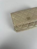 Chanel WOC beige jaune irisé - Photo 8