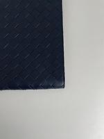 Pochette document Bottega Veneta en cuir intrecciato bleu marine - Photo 8