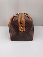 Sac de voyage Céline Boston 45 en toile macadam marron - Photo 4
