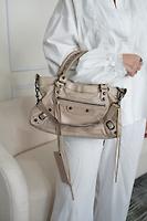 Sac à main Balenciaga City en cuir beige - Photo 2
