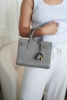 Saint Laurent Sac de jour baby gris - Photo 2
