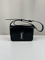 Sac bandoulière Saint Laurent Solferino cuir noir - Photo 1