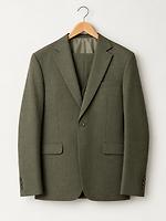 Costume homme — Vert olive  Élégance sobre, coupe classique. Veste 1 bouton • Poches à rabat • Finition soignée - Photo 1