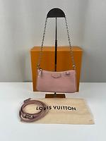 Sac Louis Vuitton Easy Pouch On Strap cuir épi rose - Photo 4