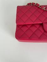 Chanel Timeless medium 25 cuir caviar grainé rose - Photo 9