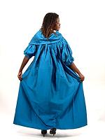 Robe Shantum bleue - Photo 3