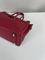 Sac Hermès Birkin 25 cuir Togo rouge grenat palladium - Photo 9
