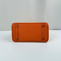 Sac Hermès Birkin 30 orange cuir togo - Photo 7