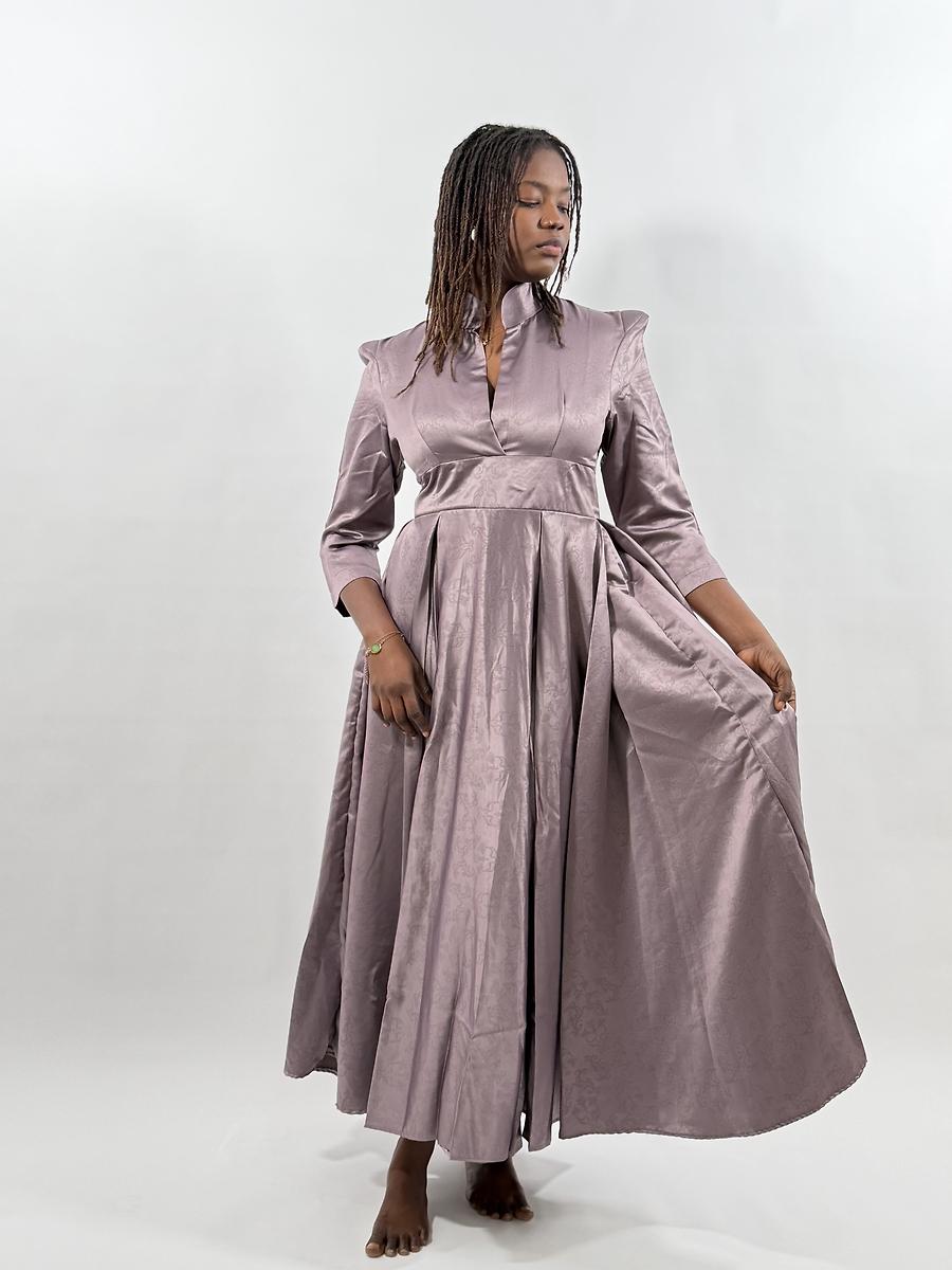 Robe sautée mauve