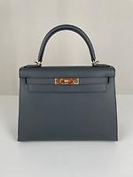 Hermès Kelly 28 Epsom seller Gris misty - Photo 5