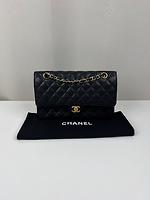 Sac bandoulière Chanel Timeless Medium cuir grainé noir - Photo 4