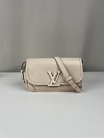 Sac bandoulière Louis Vuitton Bucci cuir épi blanc crème quartz - Photo 5