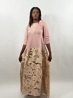 Robe rose brocard - Photo 2