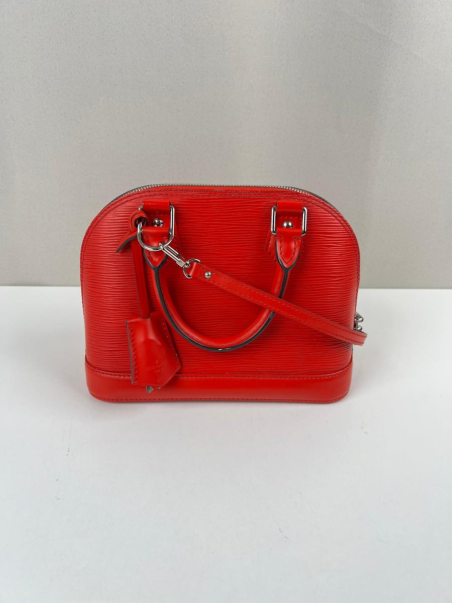 Sac Louis Vuitton Alma BB cuir épi rouge