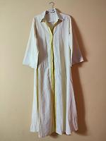Chemise longue - blanche et jaune - Photo 1