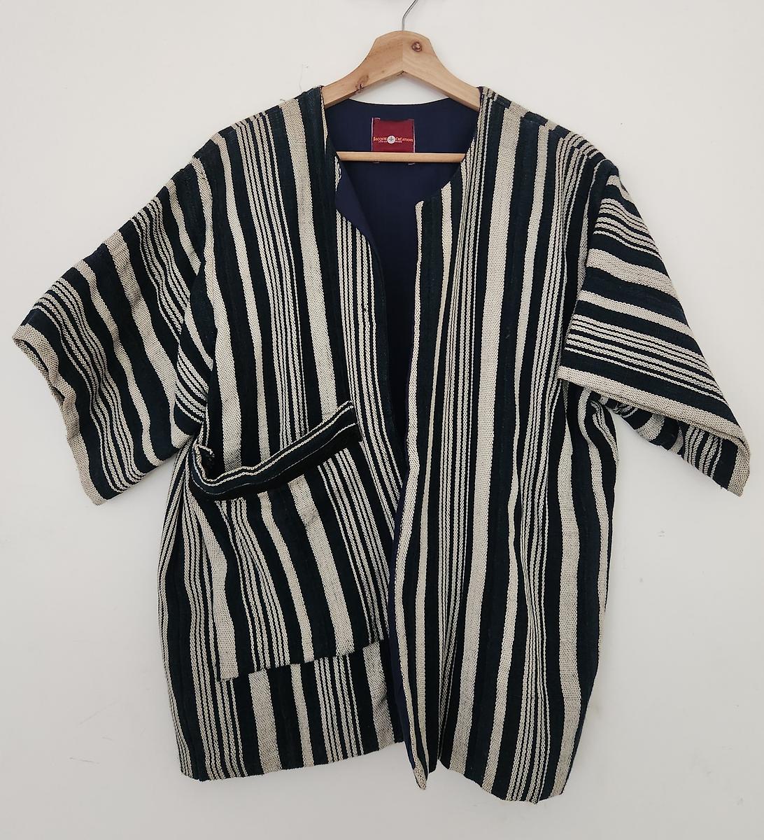 Veste tissus pagne tissé 