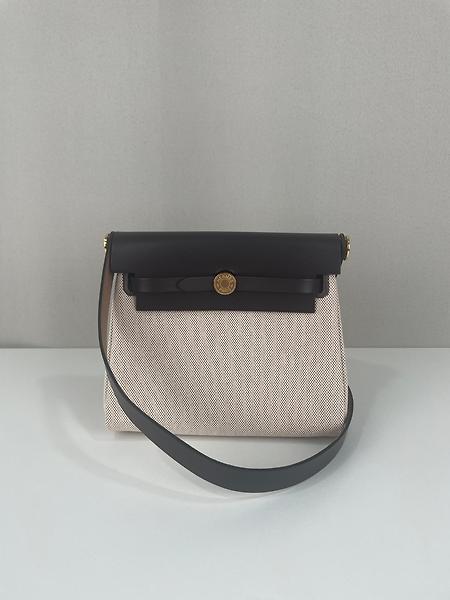 Mini Herbag 20 Hermès cuir marron