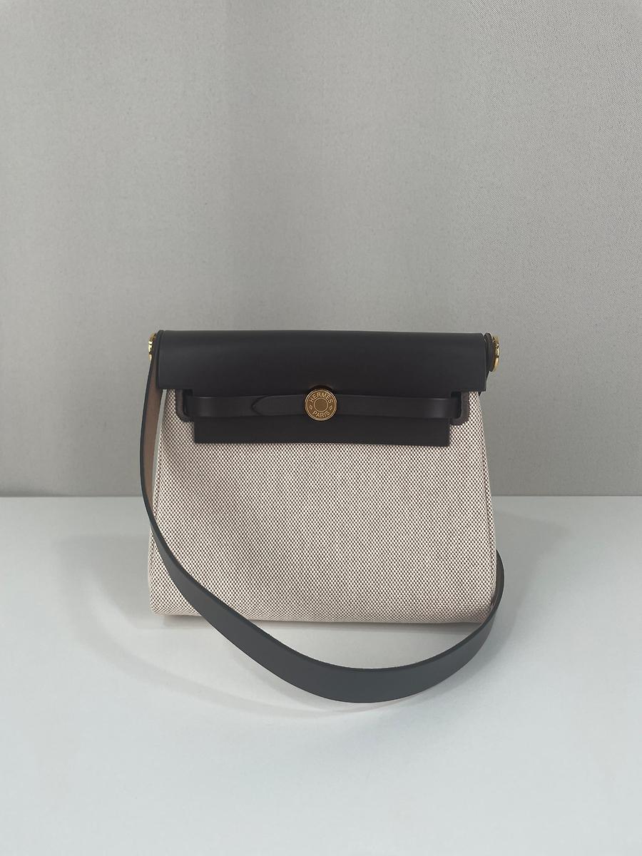Mini Herbag 20 Hermès cuir marron