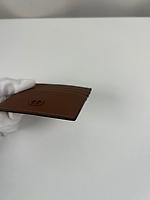 Porte-cartes Dior en cuir grainé marron - Photo 8