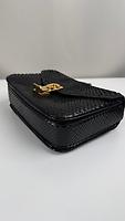 Sac bandoulière Céline C moyen Python Noir - Photo 9