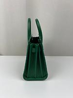 Sac bandoulière Sac de Jour Saint Laurent nano en cuir embossé vert - Photo 7