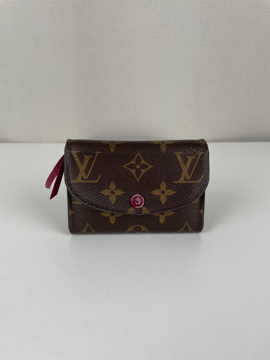 Portefeuille Louis Vuitton Rosalie monogram rose fuschia