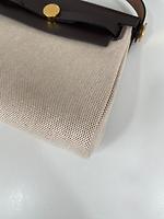 Mini Herbag 20 Hermès cuir marron - Photo 9