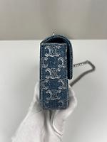Sac porté épaule Céline Claude triomphe en jean bleu - Photo 6