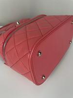 Sac Chanel Vanity Flap en cuir rose cuir et PVC pièce rare - Photo 9