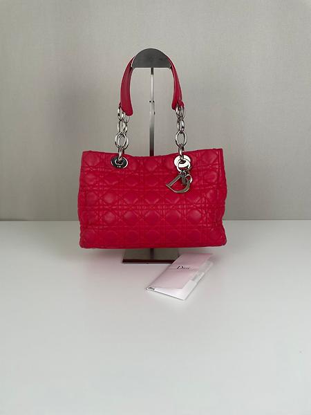 Sac à main Lady Dior Soft cuir rose