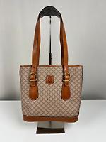 Sac seau Céline en toile macadam beige - Photo 1