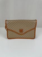 Pochette Céline avec bandoulière Macadam toile beige - Photo 3