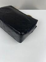Sac Chanel Vintage en cuir noir square - Photo 9