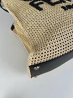 Fendi cabas Peekaboo tote moyen raphia - Photo 10