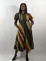 Robe à rayures  - Photo 2