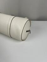 Sac à main Louis Vuitton Soufflot en cuir épi blanc + pochette assortie - Photo 9