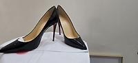 Louboutin Kate black leather heels, 10 cm, size 40.5 - Photo 2