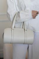 Sac à main Louis Vuitton Soufflot en cuir épi blanc + pochette assortie - Photo 2