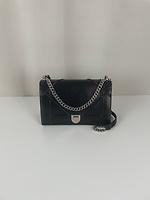 Sac bandoulière Dior Diorama en cuir noir - Photo 1